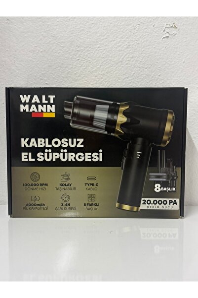 WaltMann KABLOSUZ 20.000 PA ARAÇ SÜPÜRGESİ