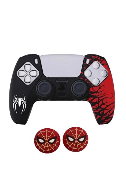 PS5 Dualsense Spider-Man Protective Silicone Case + Analog silicone Protector