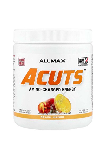 ALLMAX ACUTS, Amino-Charged Energy, Peach Mango, 7.4 oz (210 g)