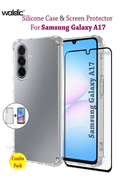 Generic COMBO OFFER Samsung Galaxy A17 Case with Tempered Screen Protector Ga...