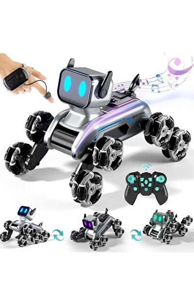 XICEN روبوت JASTECH للتحكم عن بعد، كلب آلي بتردد 2.4 جيجاهرتز، روبوت حركات به...