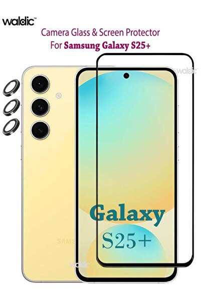 Generic Combo Pack for Samsung Galaxy S25 Plus Tempered Glass Screen Protecto...
