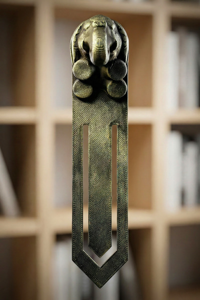 ZAP AKSESUAR علامة كتاب على شكل فيل مصنوعة يدويًا ثلاثية الأبعاد تحمل عنوان ا...