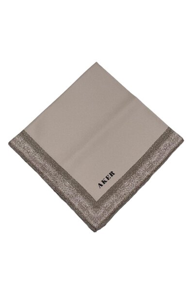 Aker Silk Scarf - 8959713-931 Beige Twill