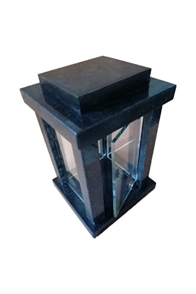OEM Black Granite Lantern, 13 x 14 x 23 cm