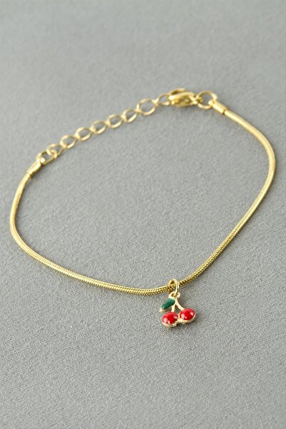 Bijuteri Net Cherry Steel Bracelet