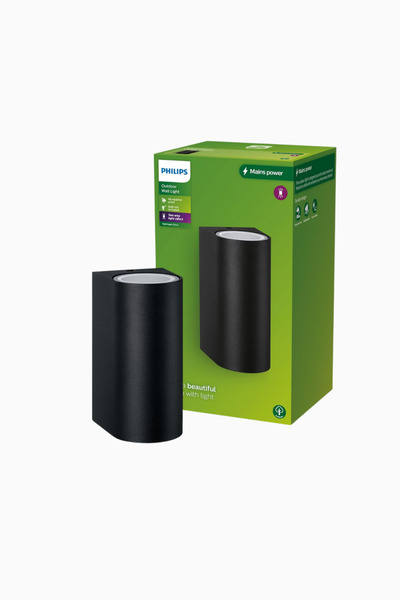 Philips Nightingale IP44 Dış Mekan Duvar Lambası, Yukarı/Aşağı Işık