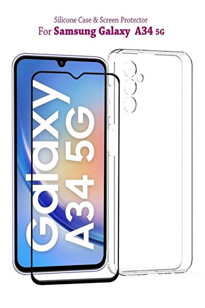 Generic Silicone Case Cover With Tempered Glass Screen Protector For Samsung ...