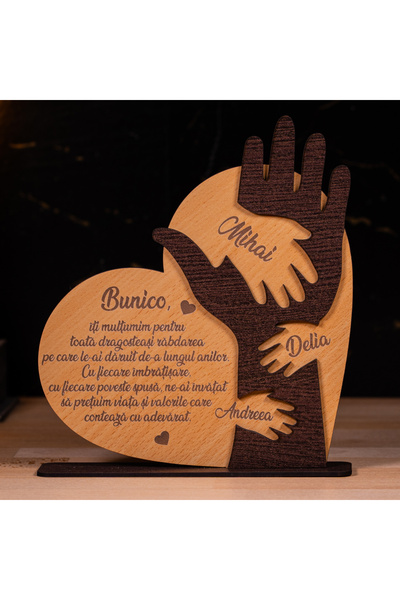 Creators of Crafts Heart with Grandma's hand