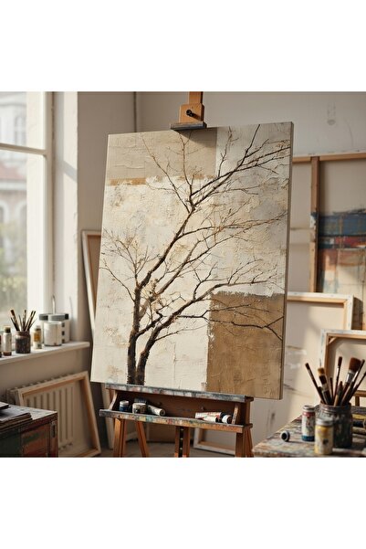 Nurşahın Resimleri El Yapımı Naturel Dekoratif Kanvas Tablo