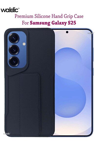 Generic Samsung Galaxy S25 HAND HOLDER Premium Silicone Protective Back Case ...