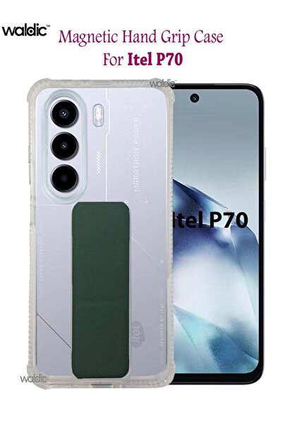 Generic Itel P70 Silicone Protective Back Case Cover - Green