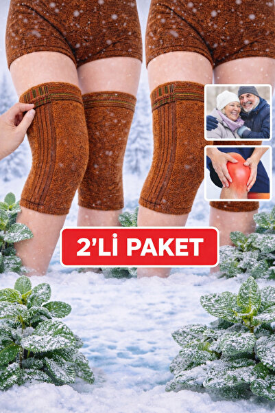 FitOnly مدفئ الركبة من الصوف الحراري - 2 زوج (4 قطع) |   المفضل في الشتاء وال...
