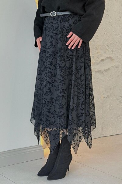 Şulemoda Giyim Asude Skirt Black