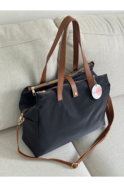 BAGLOVİS Laptop Portable Women's Shoulder Bag Suitable for Mother-Baby Use En...