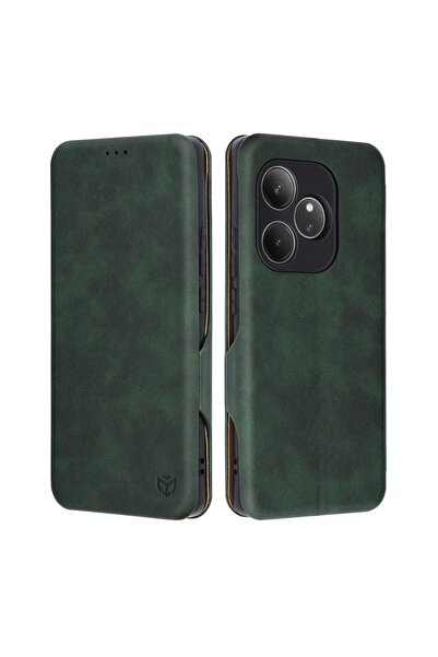 Techsuit Case for Realme GT 6 / GT 6T - Safe Wallet Plus - Green