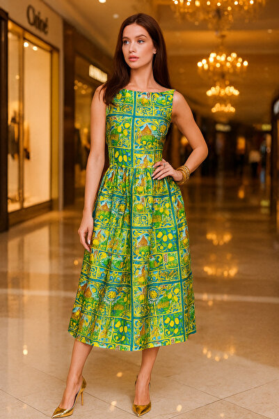 Borncelebs Premium Crepe Maxi Dress in Olive Dusk The Statement Edit