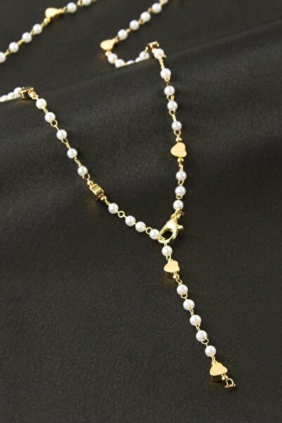 makay Heart pearl y necklace