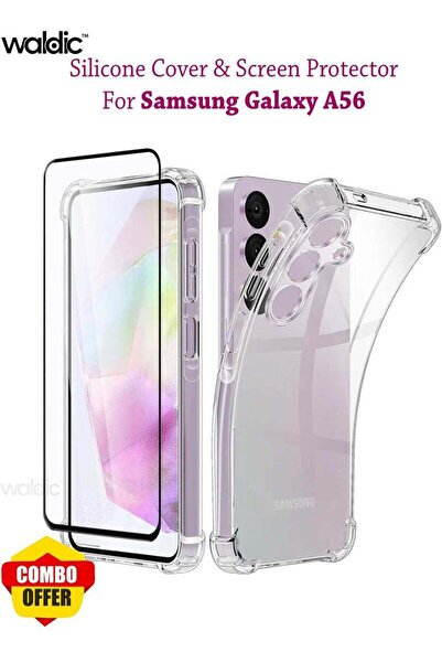 Generic COMBO OFFER Samsung Galaxy A56 Case with Tempered Screen Protector