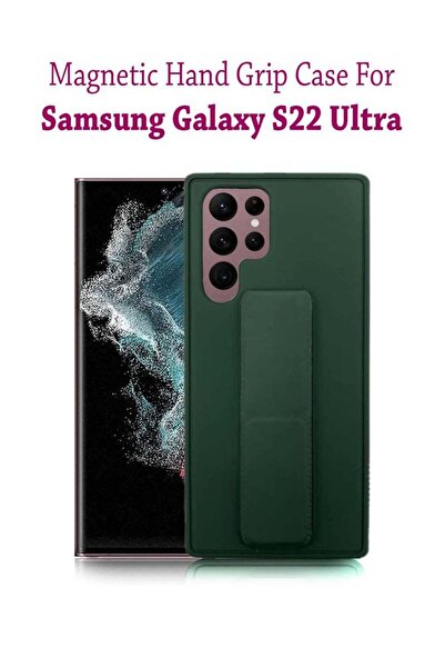 Generic Magnetic Hand Grip Case with Stand Cover for Samsung Galaxy S22 Ultra...