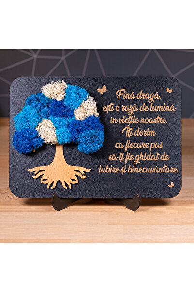 Creators of Crafts Lichen tree of life gift for girlfriend 20x15cm