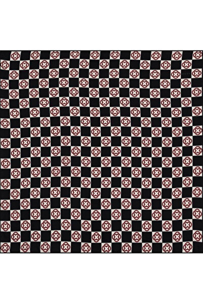 Aker Bosphorus Double-Sided Silk Scarf - 8914712-911 Black Navy Blue Twill