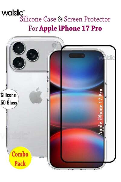 Generic COMBO OFFER Apple iPhone 17 Pro Silicone Case with Tempered Screen Pr...
