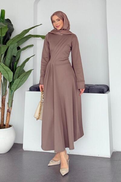 Şulemoda Giyim Scuba Dress Mink