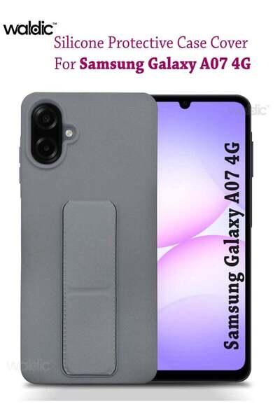 Generic حامل يدوي لهاتف سامسونج جالاكسي A07 4G، غطاء خلفي واقٍ من السيليكون ا...
