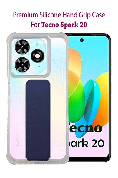 Generic Premium Protective Case Cover With Magnetic Hand Grip For Tecno Spark...