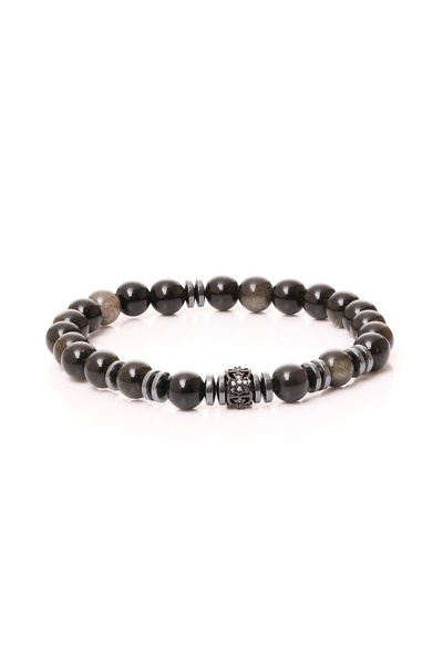 Fatma yaşar Obsidian Men's Bracelet