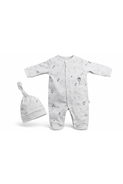 moukou 100% Organic Cotton Balloon Patterned Monthly Baby Romper – Comfortabl...