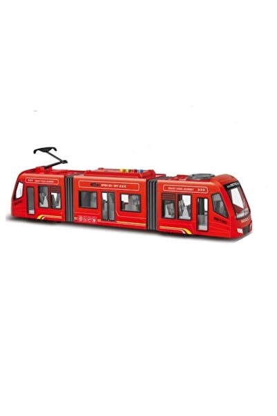 OEM Tram with sounds, lights and open doors function 42 cm red