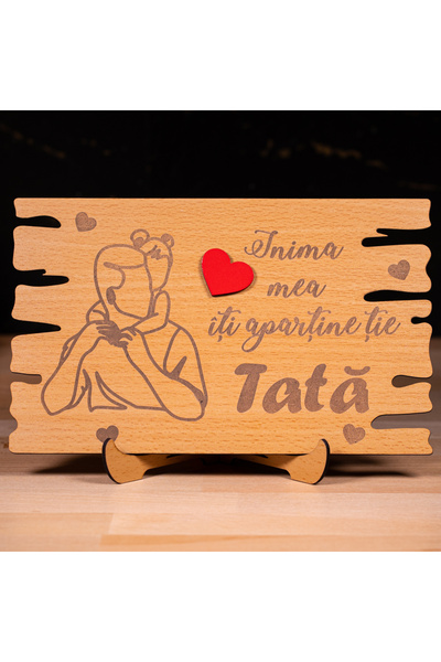 Creators of Crafts Plaque my heart belongs to you dad