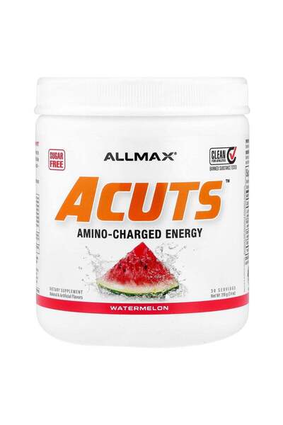 ALLMAX ACUTS, Amino-Charged Energy, Watermelon, 7.4 oz (210 g)
