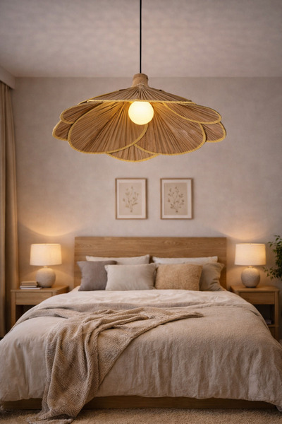 Forever Aydınlatma FRV-38 Modern Bambu, Model Yatak Odası, Salon, Mutfak Otur...