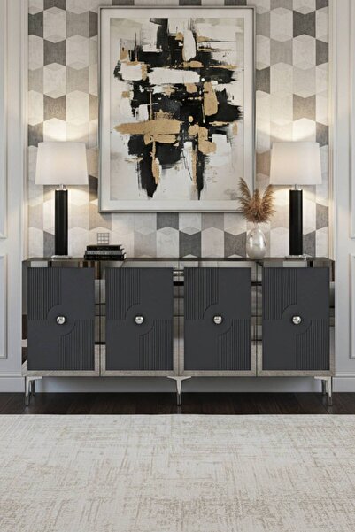 YUMEDİ DESİGN KA1811AS - TEMTEM KONSOL ,TV SEHPASI , ÇOK AMAÇLI DOLAP, KAHVE ...