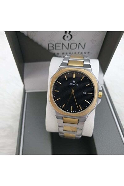 benon Men's Wrist Watch Stainless Steel Waterproof Modern High Quality Silver...