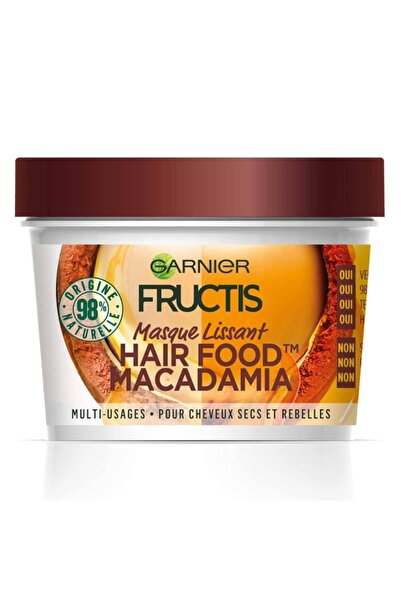 Garnier Fructis Mască de păr cu macadamia, multifuncțională, pentru păr uscat...