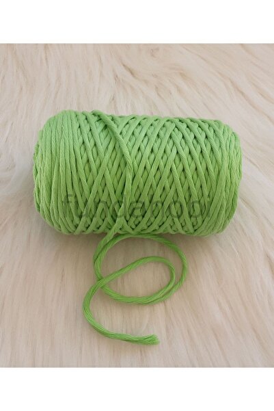 fundahobi Scissorable Cotton Macrame Cord 3mm Neon Green 25 Gr