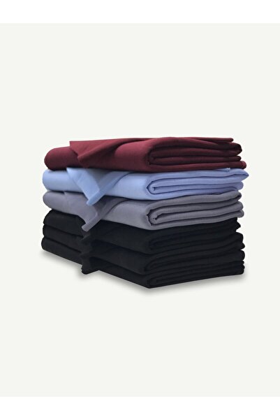 Yiğit Kumaş Set de țesături cu nervuri cu căptușeală din fleece cu 3 fire, 6 ...