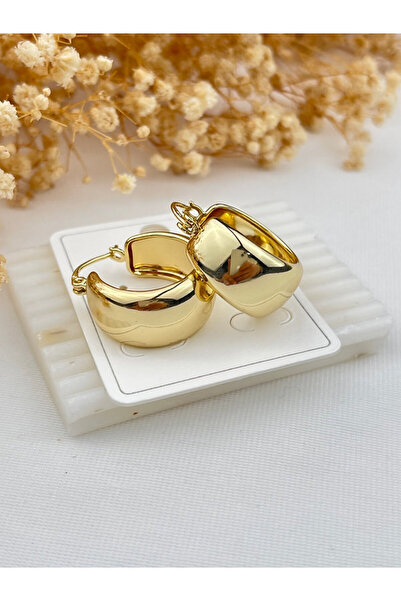 Butik XUping 14K Kalın kuyumcu Halka Küpe