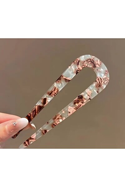 SOFT Затискачі для пучків сірого кольору з візерунком у формі літери U Корейс...