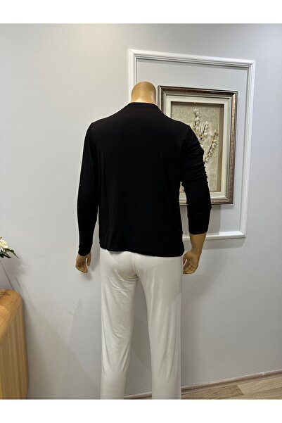 FFK TESETTÜR GİYİM Long Sleeved Tight Underwear Badi̇ Bady Viscos Quality Combed Cotton Black