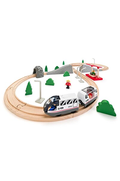 Woodyland Woody 8-Shaped Wooden Train Set Adventure