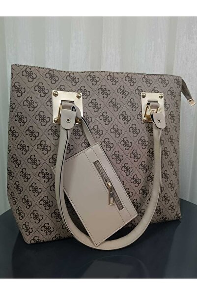 elaa aksesuar Desenli Kartlıklı Kadın Omuz Çantası