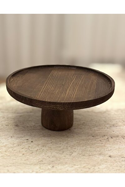 Wood Atölye Ven Ahşap Kek&Pasta Standı Naturel (21 cm)
