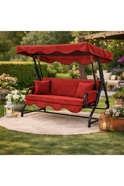 batu tekstil Salıncak Minderi 3 kişilik (Sünger ve tente dahil)