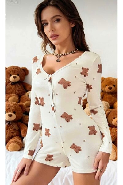 KIZIL GECE Ayıcıklı gece tulumu