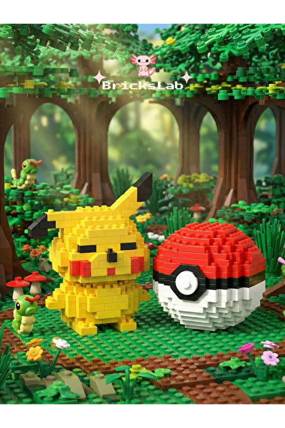 Bricks Mini Pikachu 3D Puzzle Figürü